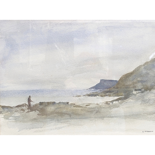 84 - A watercolour painting by S. McKeown. 58x49cm with frame, 38.5x28.5cm