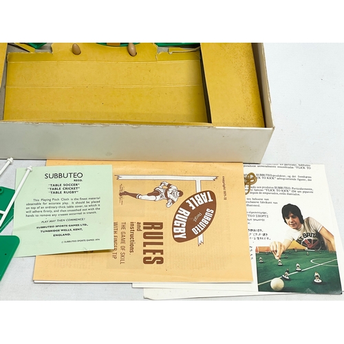 270 - A vintage Subbuteo International Edition Table Rugby game in box.