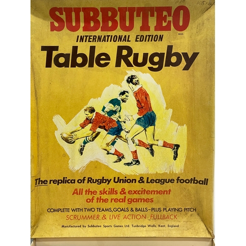 270 - A vintage Subbuteo International Edition Table Rugby game in box.