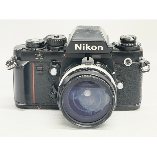 284 - A rare Nikon F3 camera.