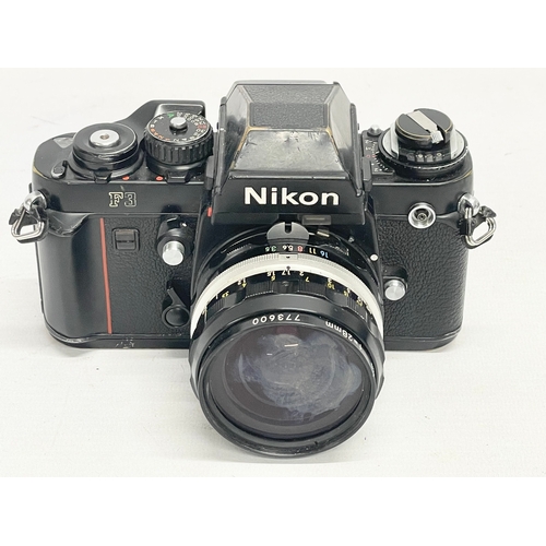 284 - A rare Nikon F3 camera.