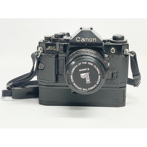 285 - A Canon A-1 camera.