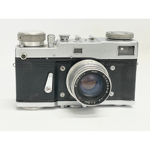 286 - A rare Leningrad Jupiter camera in case.