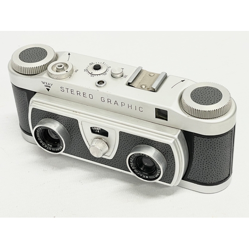 315 - A Graflex Stereo Graphic camera.