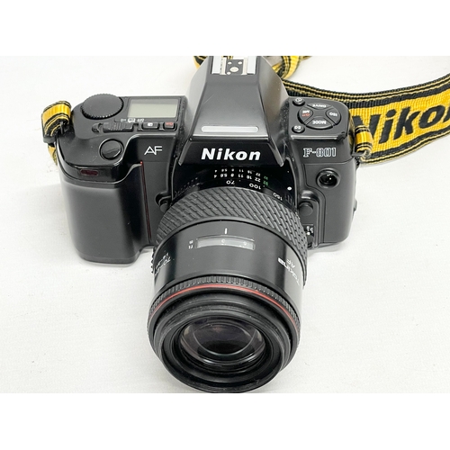 319 - A Nikon F-801 AF camera.