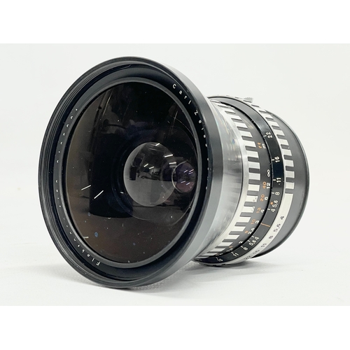 439 - A Carl Zeiss Flektagon 50mm lens in case.