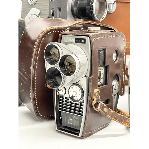 451 - 4 vintage cameras in cases. A Yashica U-Matic S camera. A Fujica 8 T3 camera. A Bell & Howell Sports... 