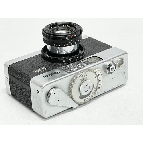 458 - A Rollei B35 camera with a Carl Zeiss Triotar 3.5/40 lens.