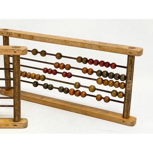 57 - 3 vintage abacus. 27cm