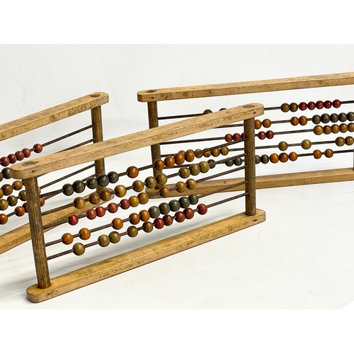 57 - 3 vintage abacus. 27cm