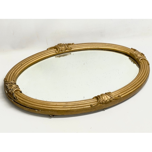 17 - A Victorian gilt framed mirror. 46x71cm