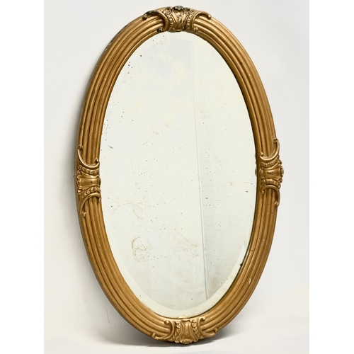 17 - A Victorian gilt framed mirror. 46x71cm