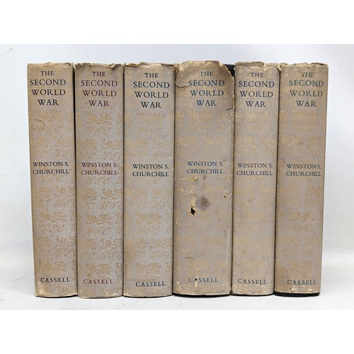 330 - A collection of Winston S. Churchill's The Second World War Volume I-VI. Published by Cassell & Co. ... 