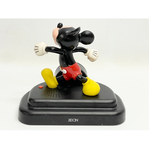 573 - A 1997 Walt Disney Micky Mouse alarm clock. 20.5x18cm.