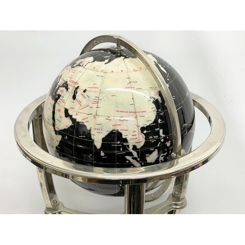 355 - A globe on stand. 49x88cm.