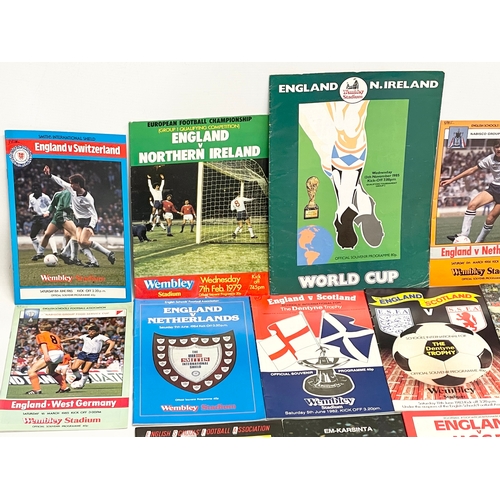 585C - A collection of international football programmes. 1970’s-1980’s.