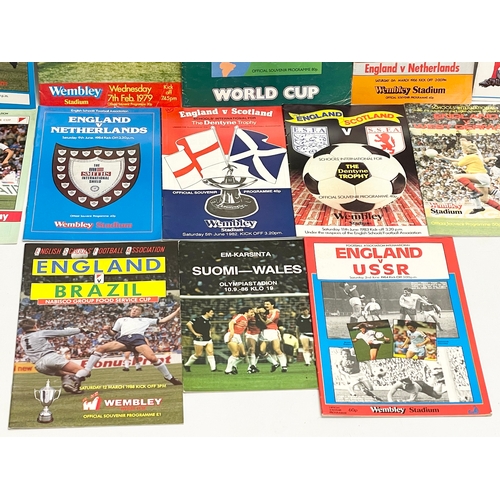 585C - A collection of international football programmes. 1970’s-1980’s.