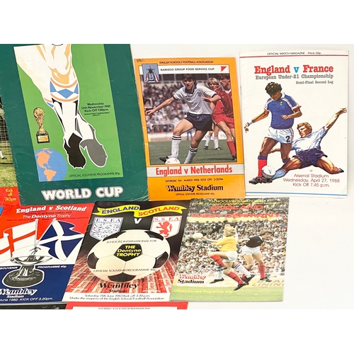 585C - A collection of international football programmes. 1970’s-1980’s.