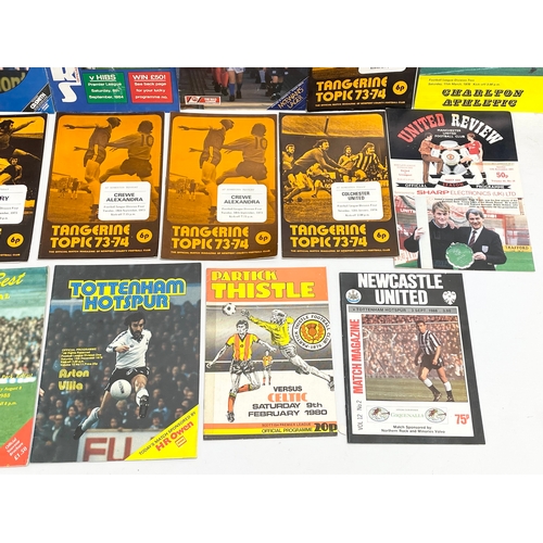 585D - A collection of football programmes. 1970’s-1980’s.