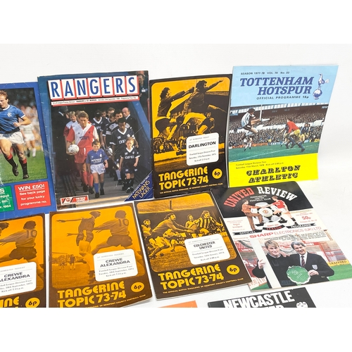 585D - A collection of football programmes. 1970’s-1980’s.