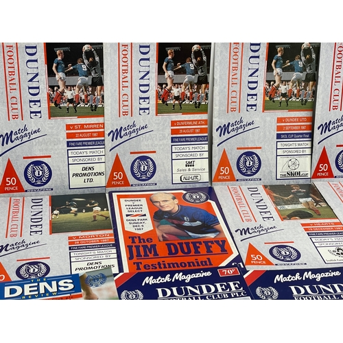 585K - A collection of 1987-1988 Dundee Match Magazines.