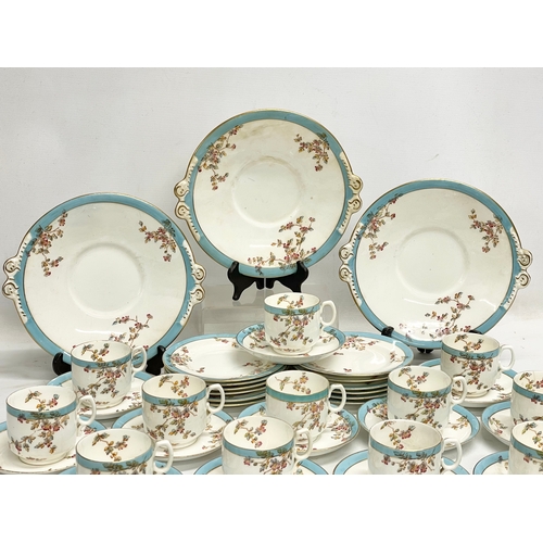 700 - A 39 piece good quality 19th century porcelain tea set.