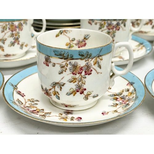 700 - A 39 piece good quality 19th century porcelain tea set.