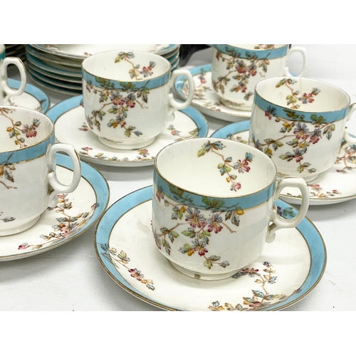 700 - A 39 piece good quality 19th century porcelain tea set.