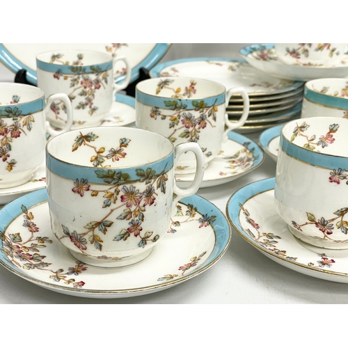 700 - A 39 piece good quality 19th century porcelain tea set.