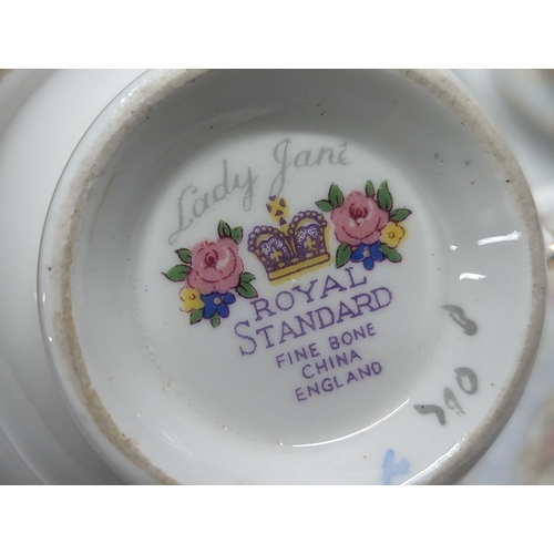 703 - A 20 piece Royal Standard 'Lady Jane' tea set.