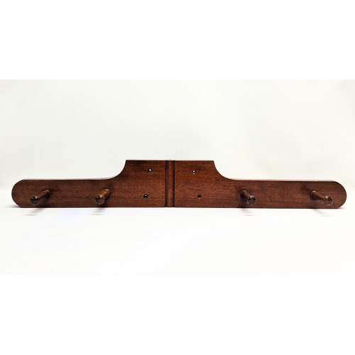 521T - A vintage hat and and coat rack. 87.5cm extended.