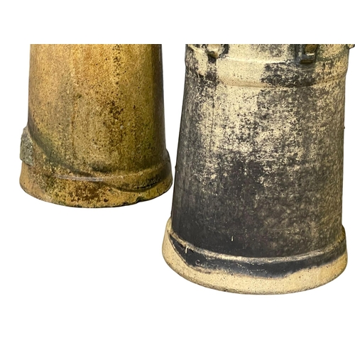 179 - A set of 3 large Victorian chimney pots. 35x58.5cm