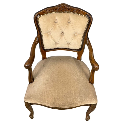 230 - A French style armchair.