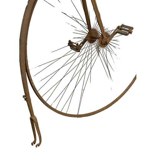 8 - A original Victorian Penny Farthing bicycle. 1880. 137x145cm