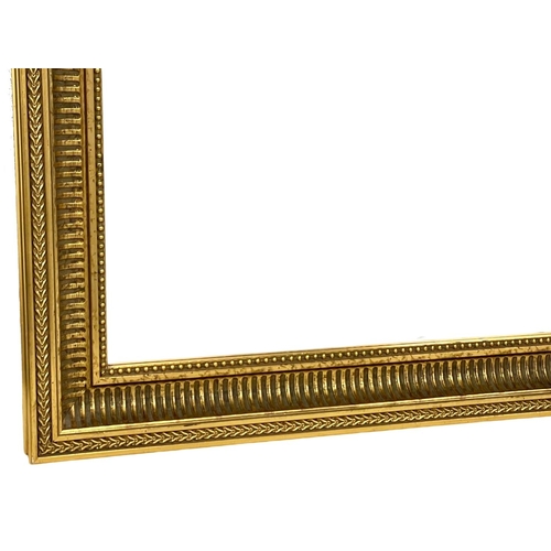 1623 - A large ornate gilt framed mirror.  137x107cm