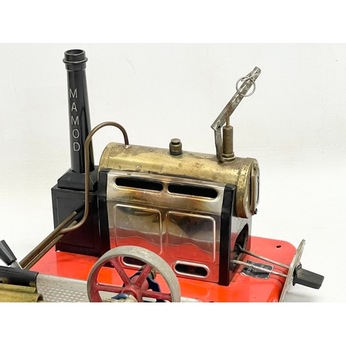 137 - A Mamod stationary live engine. 25x20x18cm