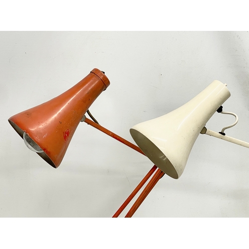 45 - 2 vintage Herbert Terry angle poise lamps.