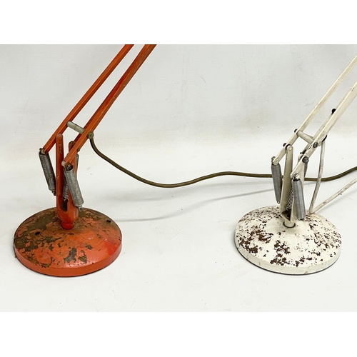 45 - 2 vintage Herbert Terry angle poise lamps.