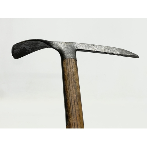 17 - An early 20th century Stubai Aschenbrenner Mountaineers Ice Pick. Austria. 84cm.