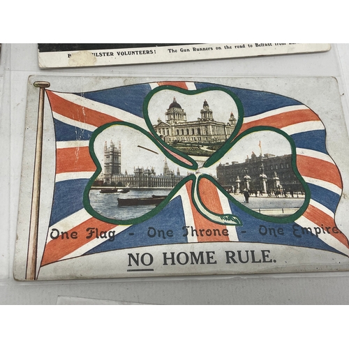 66 - A collection of early 20th century Loyalist and UVF postcards.