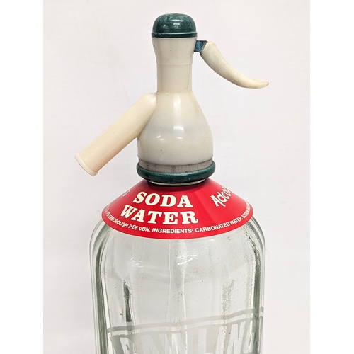 843 - A vintage soda siphon. 30.5cm