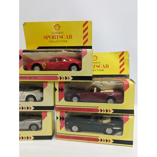 261 - A quantity of Classic Sportscar Collection models by Shell in boxes.