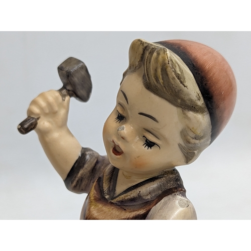 832 - 3 Friedel Bavarian Pottery figures, made in West Germany