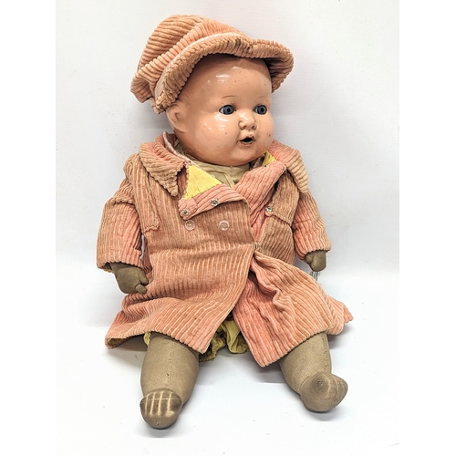 53 - A 1930s Armand Marseille baby doll, marked A. M. Germany. 51cm