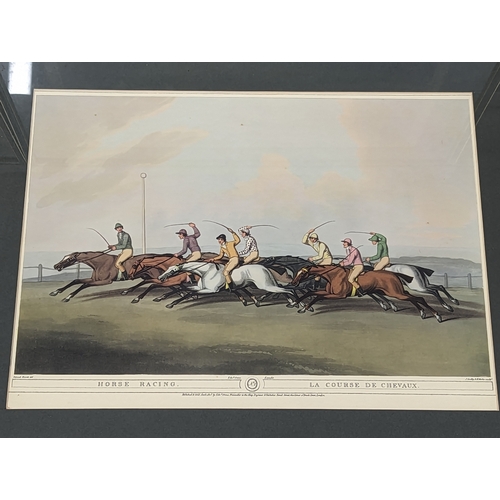 57 - A set of 18 large vintage hunting prints. 58x47.5cm