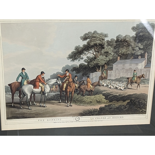 57 - A set of 18 large vintage hunting prints. 58x47.5cm