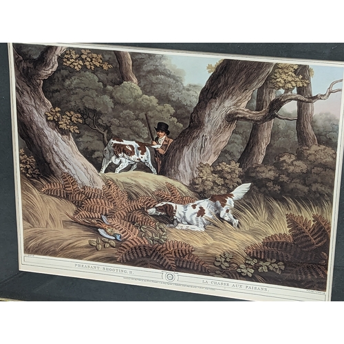 57 - A set of 18 large vintage hunting prints. 58x47.5cm