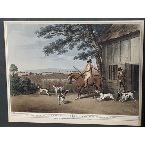 57 - A set of 18 large vintage hunting prints. 58x47.5cm