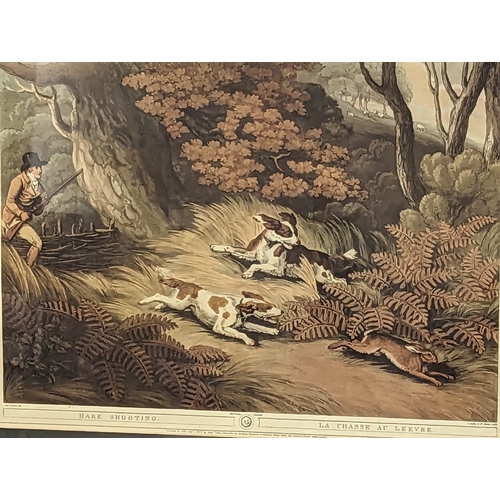 57 - A set of 18 large vintage hunting prints. 58x47.5cm