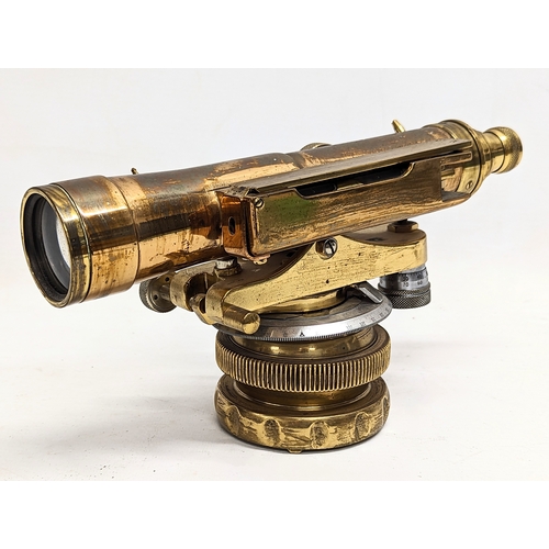 30 - A late 19th century brass Theodolite by Hilger & Watts, Ltd, London. 25.5x14cm